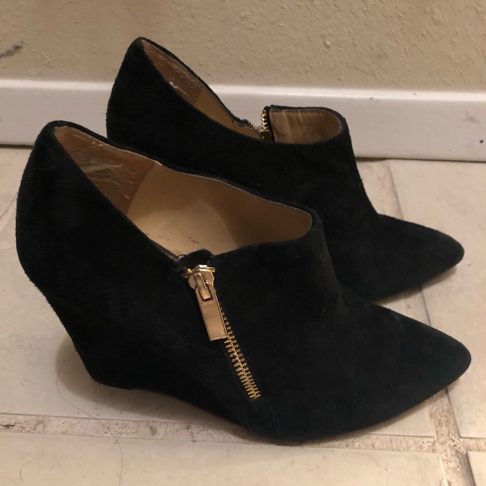 Jessica Simpson black suede booties